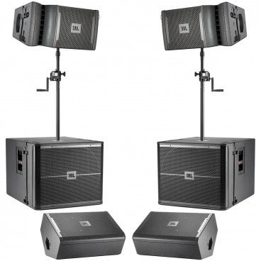  JBL VRX 900 Series Line Array Ground Stack PA Speaker Package with VRX928LA and VRX918SP