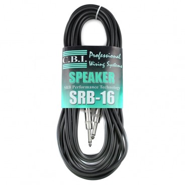 CBI SRB16-25 16G Speaker Cable with 1/4" Connectors - 25ft