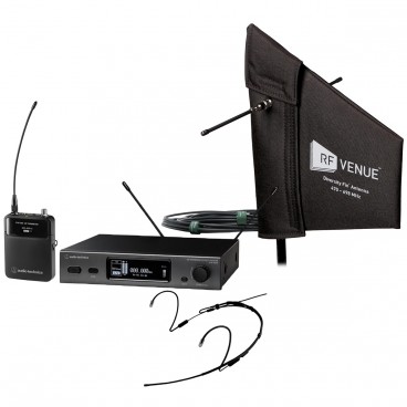 Stadium Wireless Microphone System with Audio-Technica ATW-3211 Wireless System and Point Source Waterproof Headset Mic