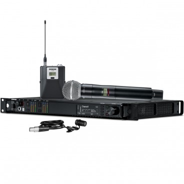 Shure Axient Digital Dual Wireless System with a Handheld and Lavalier Microphone
