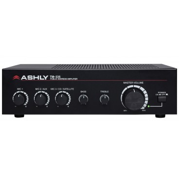 Ashly Audio TM-335 Public Address Mixer Amplifier 3-Input 35W
