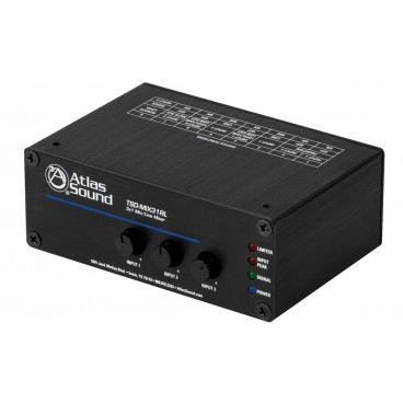 Atlas Sound TSD-MIX31RL 3x1 Mic/Line Mixer