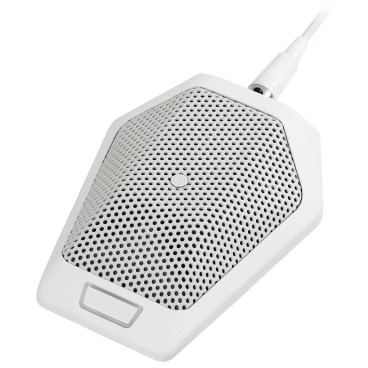 Audio-Technica U891RWb Cardioid Condenser Boundary Microphone with Switch - White