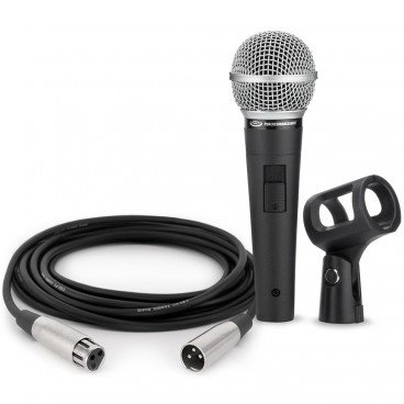Pure Resonance Audio UC1S Ultra-Clear Dynamic Microphone with Mic Clip and 25ft Cable