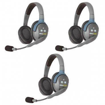 Eartec UL3D UltraLITE 3 Person Wireless Headset System with Case (Double)