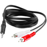 C2G 40423 Value Series 3.5 mm Stereo Male to Dual RCA Stereo Male Y-Cable