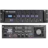 RZMA120BT Rack Mount Mixer Amplifier Front and Back