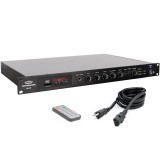 Pure Resonance Audio RMA120BT 5-Channel 120W Commercial Rack Mount Mixer Amplifier with Bluetooth with Remote