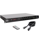 Pure Resonance Audio RMA240BT 5-Channel 240W Bluetooth Rack Mount Mixer Amplifier