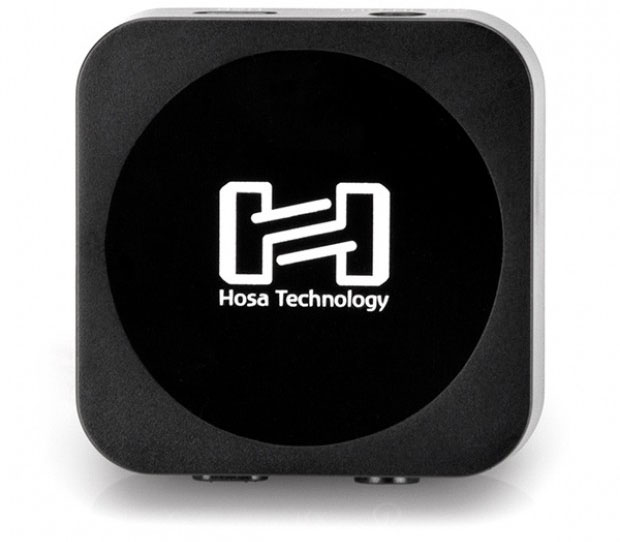the Hosa IBT-402 is a Bluetooth audio interface that can act as a transmitter or receiver