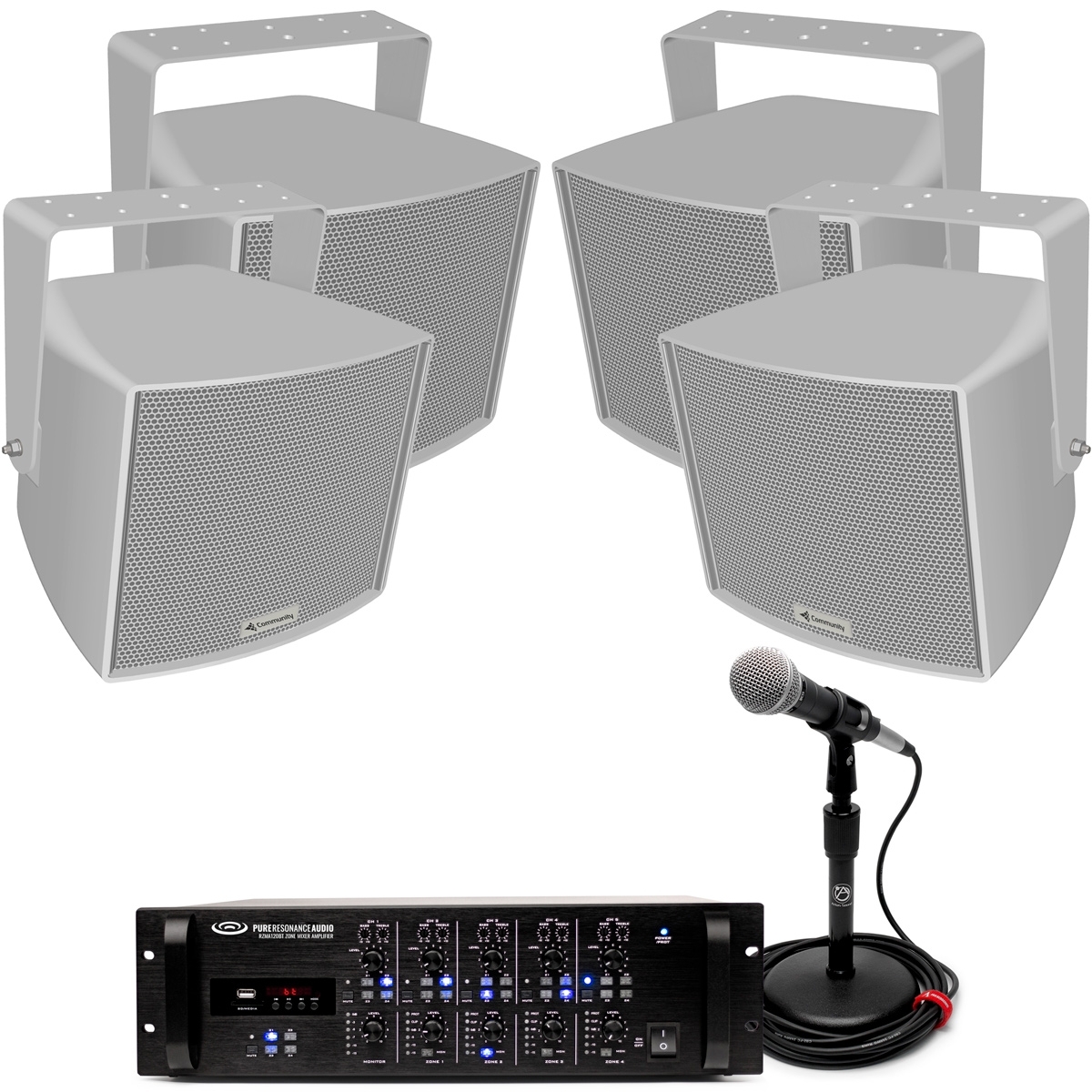 Multi-complex baseball sound system Multi-complex baseball sound system