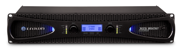 Crown XLS 1502 Power Amplifier front of Crown XLS 1502 power amplifier
